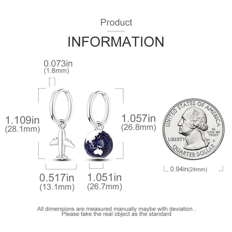 925 Sterling Silver Career Eardrop Musical Note Earrings Painter Microphone Earrings Fit For Women Workplace Birthday Gift