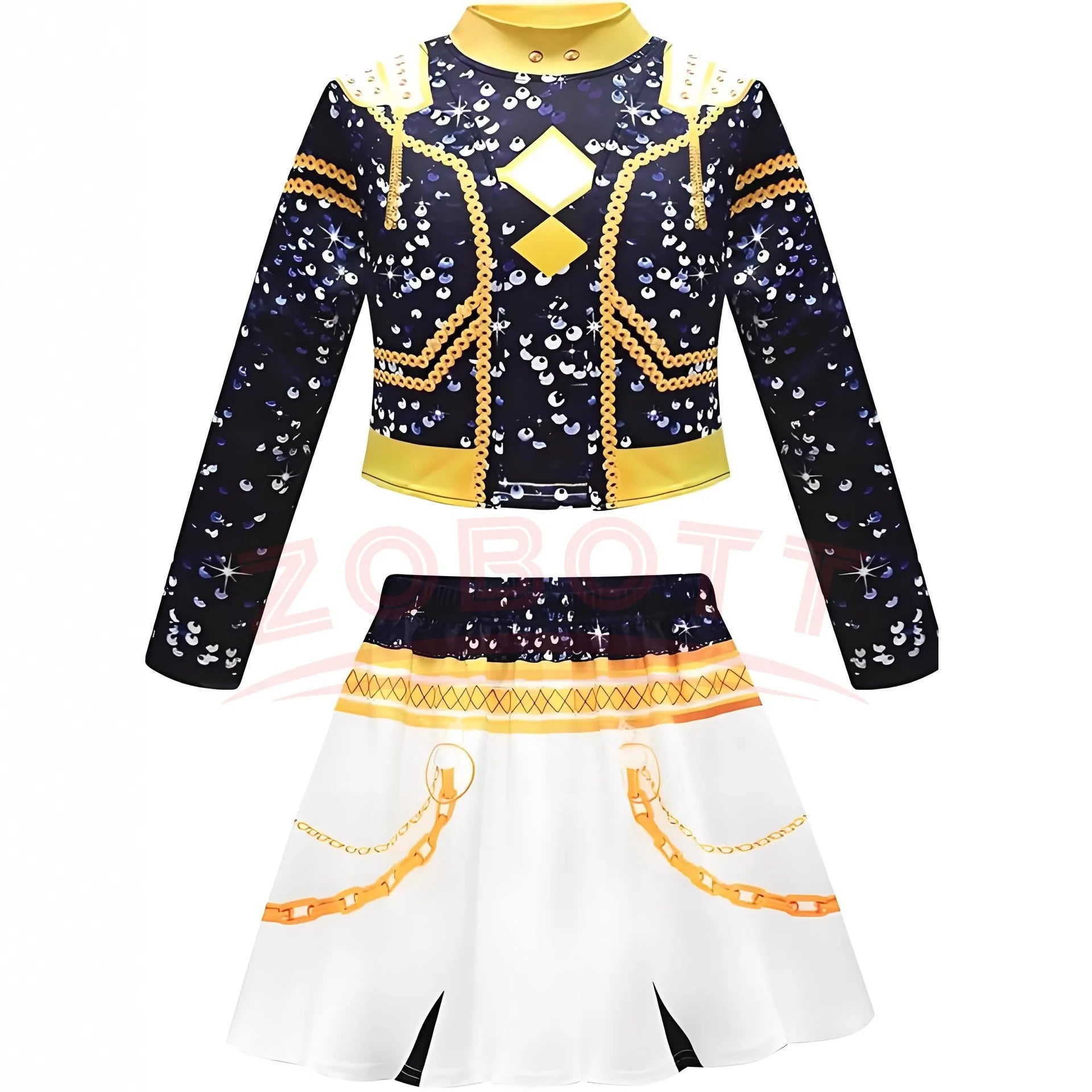 2025 NEW Kpop Demon Hunter Anime Movie Kids Cosplay Rumi Zoey Mira 3D Print Costume Suit Clothes KPop Rumi Zoey Cosplay Outfit