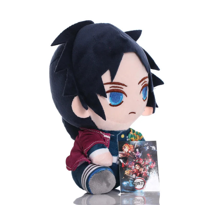 20-25cm Demon Slayer Plush Stuffed Tsugikuni Yoriichi Kokushibou Akaza Kamado Tanjirou Anime Figure Plush Toy Doll Birthday Gift