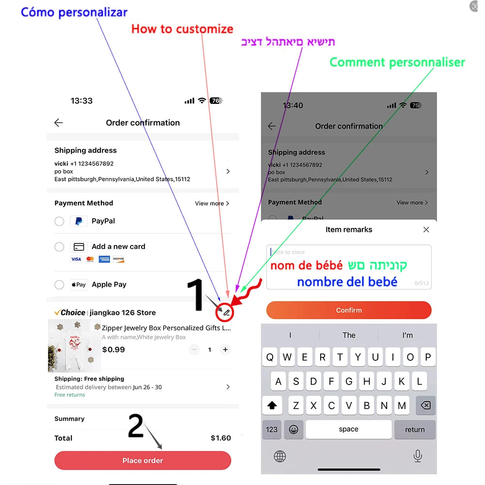 Personalised Baby's First Christmas Clothing Custom Name Baby Long Sleeve Romper Christmas Costume Baby's 1st Christmas Footies