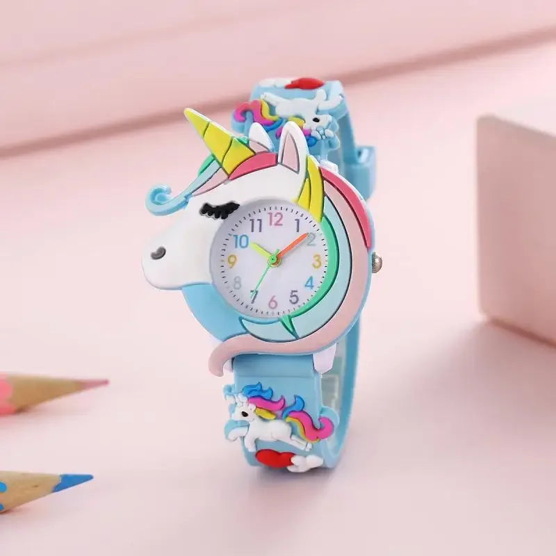 Meninos e meninas com crianças Cute Fashion Snap Watch Quartz Watch