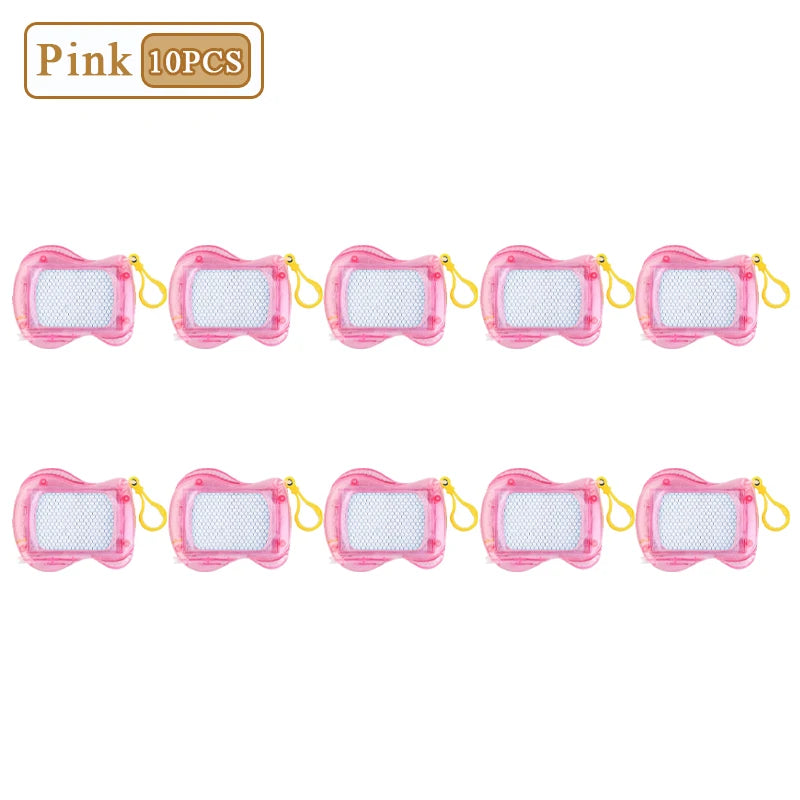 1-10PCS Mini Magnetic Drawing Board Keychain  Doodle Pad with Stylus Portable Toy Erasable Writing Board Educational Kids Gift