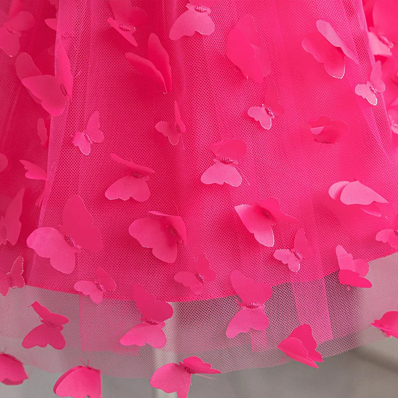 Mickey Minnie Mouse Girl Princess Dress Kid Clothes Party Birthday Outfits Evening Party Tulle Dress Wedding Wear Bowknot Dress