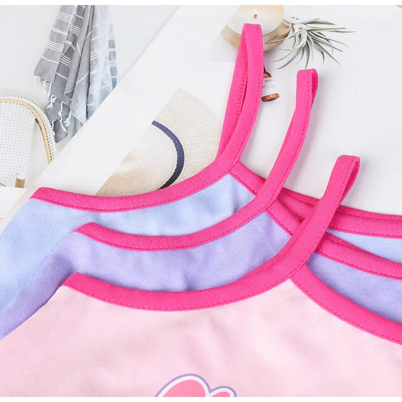 Sanrio Hello Kitty Girl Summer Cotton Fashion Kuromi Printed Slip Casual Comfortable My Melody Dresses Birthday Clothes Vestidos