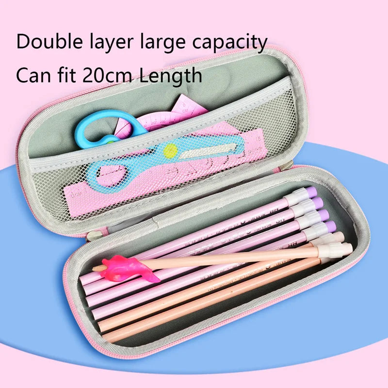 EVA Pencil Case Kawaii School Stationery 3D Dinosaur Pen Case School Supplies Cute Rocket High Capacity Pencil Box