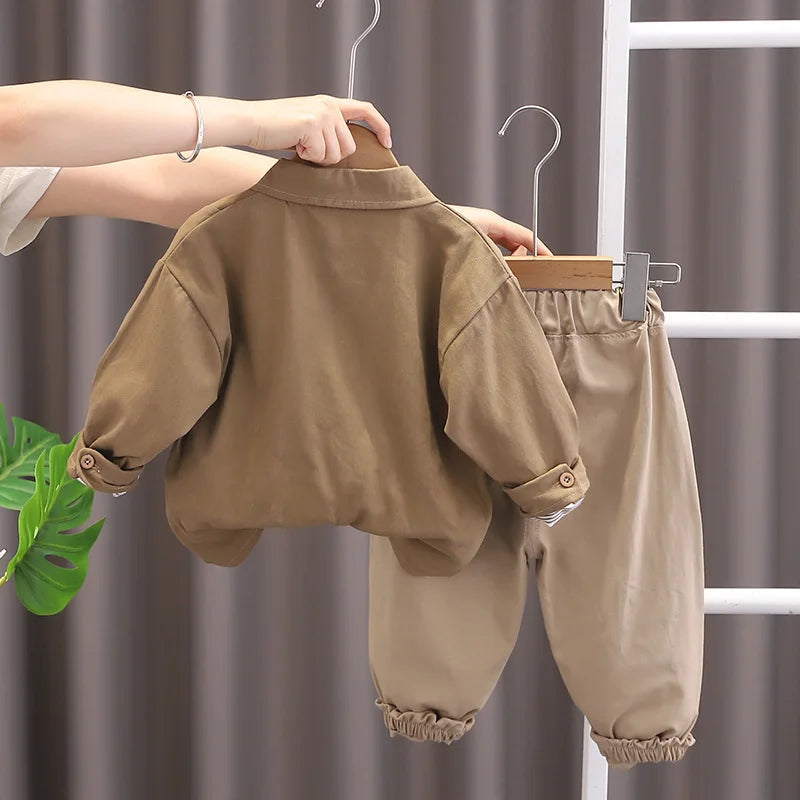 New Autumn Baby Clothes Suit Children Boys Shirt T-Shirt Pants 3Pcs/Sets Toddler Clothing Infant Casual Costume Kids Tracksuits