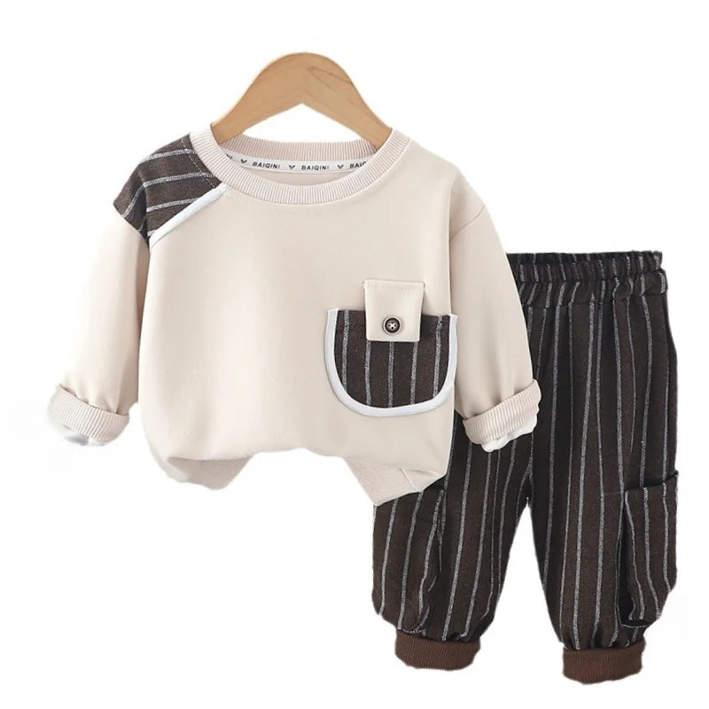 New Autumn Baby Clothes Set Children Boys T-Shirt Pants 2Pcs/Sets Toddler Clothing Infant Casual Sports Costume Kids Tracksuits