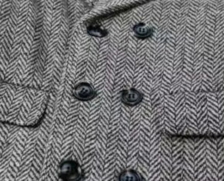 Boys Autumn Winter Quilted Thickened Wool Coat Korean Style New Big Kids Mid Length Stylish Coat