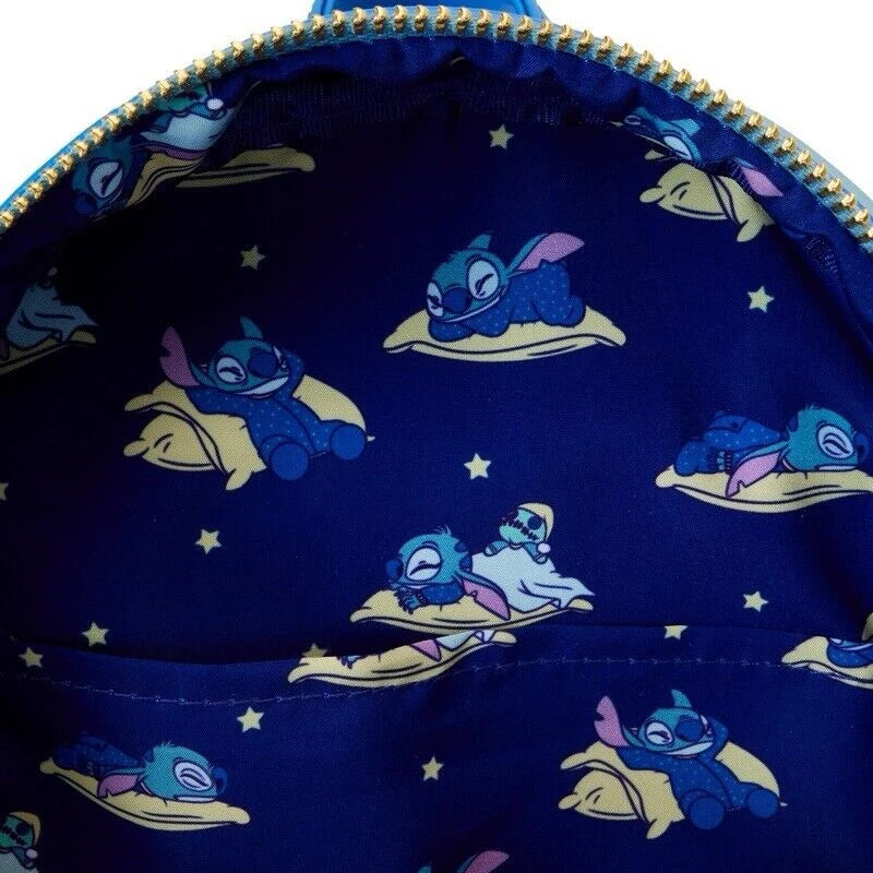 Loungefly Disney Stitch Sleeping Bed Mini Backpack Wallet