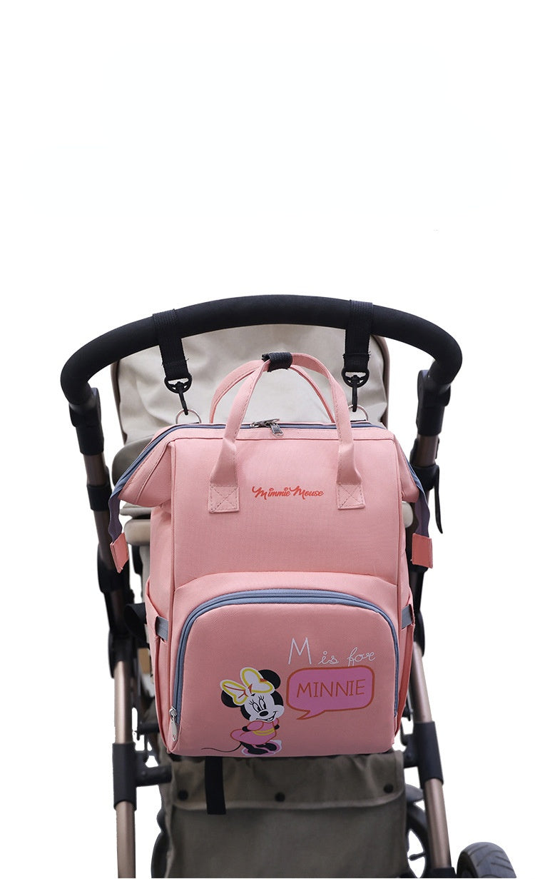 Disney New Fashion Baby Diaper Bag Large Capacity Maternity Bag Baby Waterproof Stroller Backpack Mickey Mouse Baby Diaper Bag