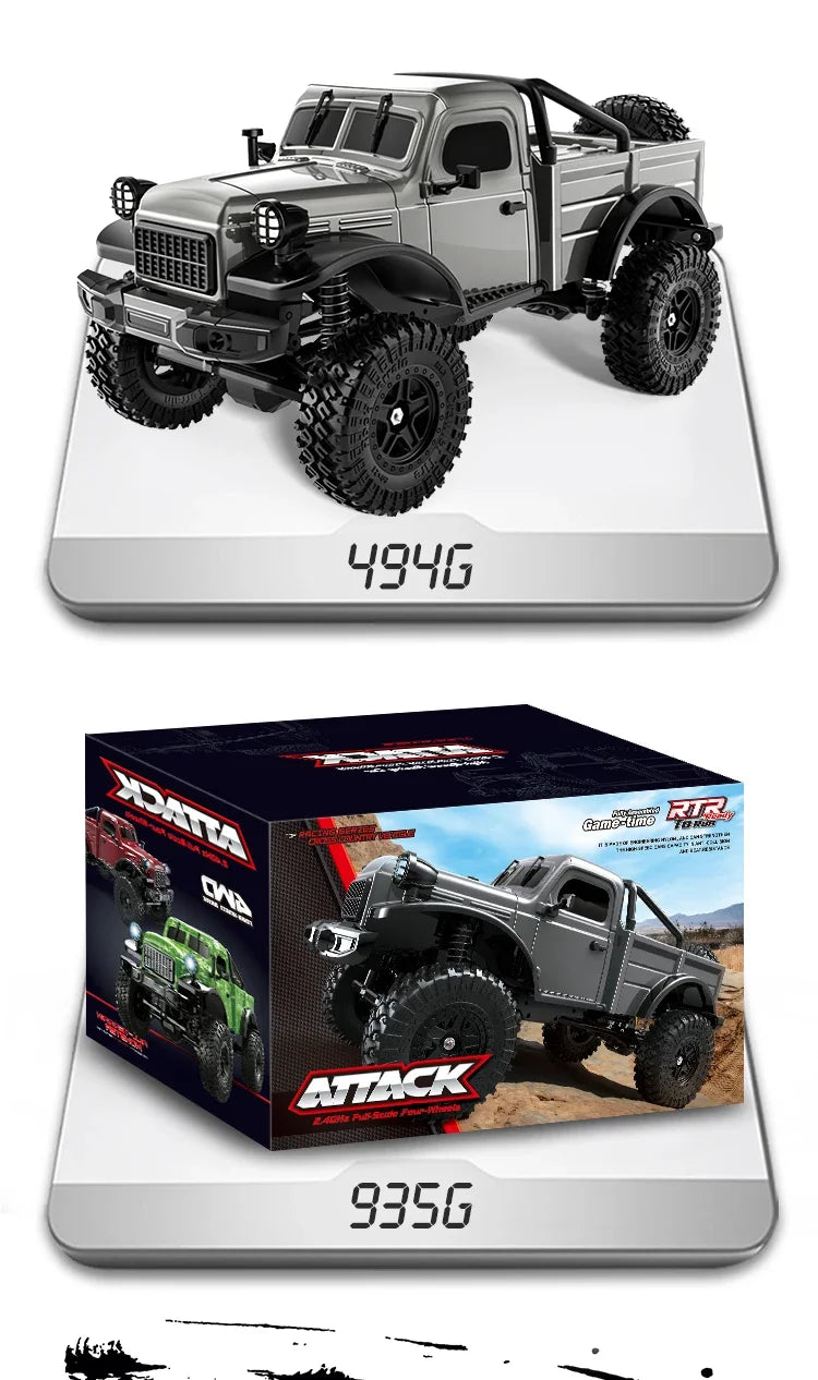 JHD For C8813 1:18 Full Scale RC Simulation Jeep Model 2.4G 4WD RC Car Motor Climbing Off-Road Model JJRC C8813 Car Toys
