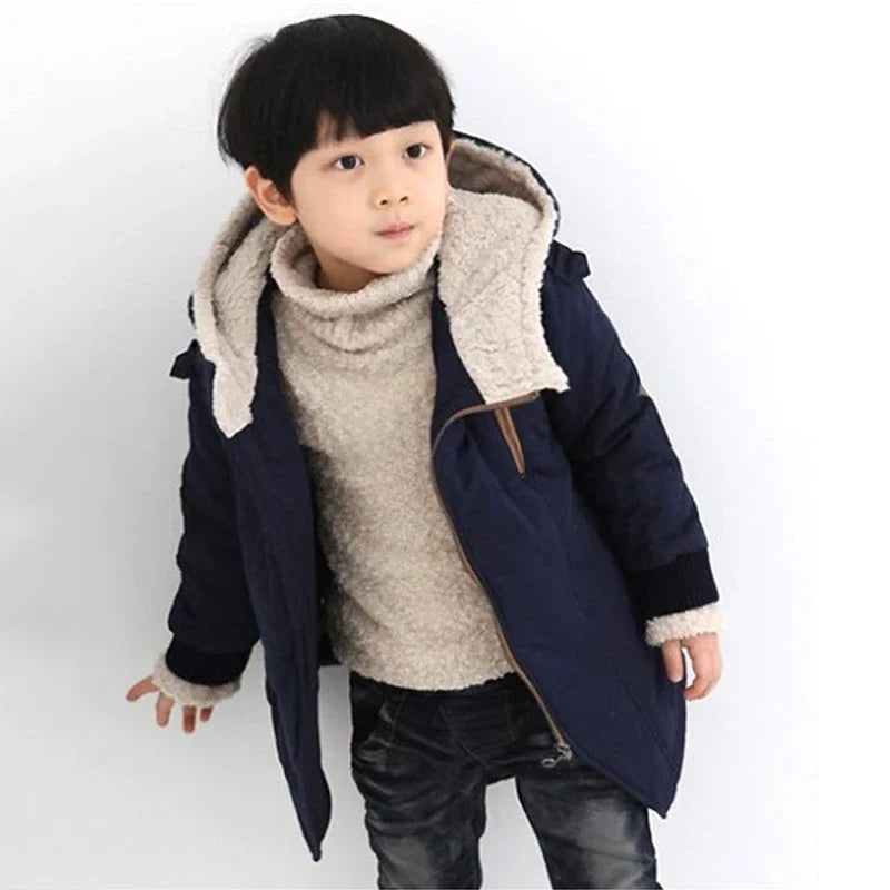 Boys thickened cotton-padded clothes winter children's warm jacket new children's fashion cotton clothes winter