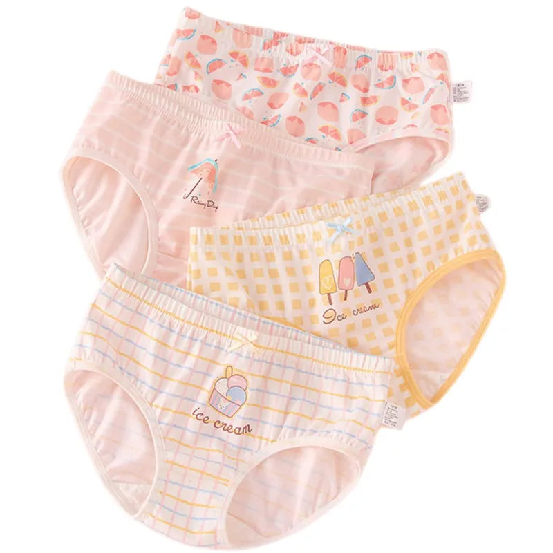 Girl A Cotton Briefs Boxers Breathable Underpants Girl Quality Panties Size 90-165 Healthy Briefs Kids Comfortable Soft Boxers