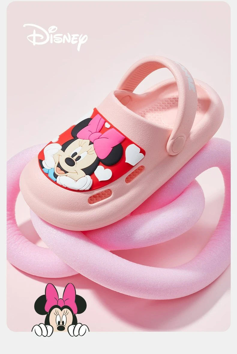 Disney Children's Casual Shoes EVA Sandals Boys Girls' Cartoon Mickey Mouse Anti Slip Soft Sole Children's Beach Shoes Size 17-2