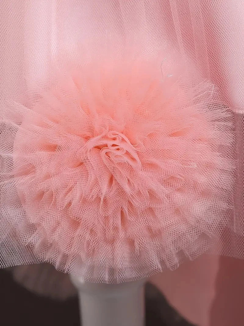 Girls Princess Dress Sleeveless Sequin Mesh Tutu Dress Performance Dress Wedding Flower Girls Dress For Evening Birthday #2038