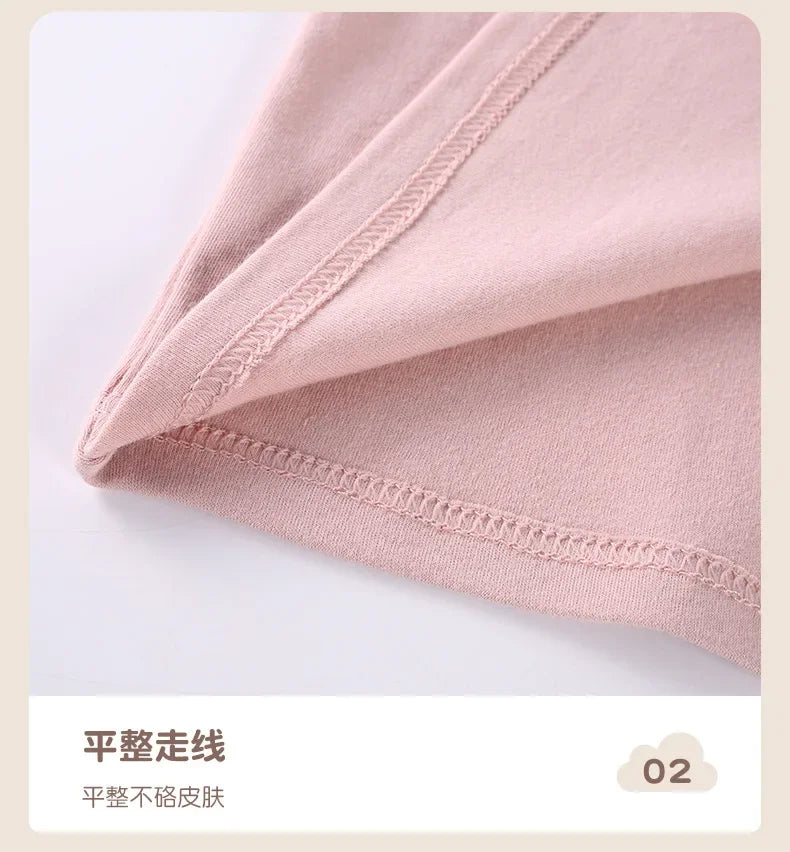 Children's Autumn Clothes and Pants Set for Boys and Girls Pure Cotton Thermal Underwear Pure Cotton Cotton Sweater Baby Pajamas