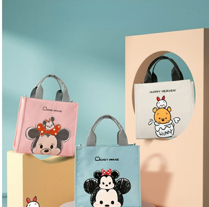 Disney New Diaper Bag Handbag Luxury Brand Fashion Baby Diaper Bag Large Capacity Cartoon Baby Stroller Bag Multifunctional