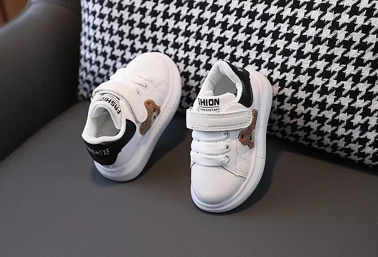 1-6 Years Old Children Autumn Sports Shoes Cat Paw Baby Girl Small White Shoes Casual Children Skate