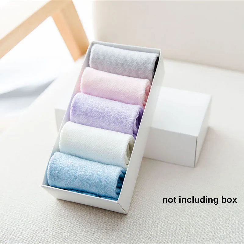 5 Pairs Toddler Baby Socks Solid Cotton Five Fingers Kids Boys Girls Mesh Breathable Toe Socks 1-3-6-10-12 Children Accessories