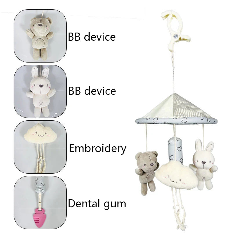 Toddler Toys Crib Hanging Newborn Rattles Baby Cute Animals INS Style Bed Hanging Toys Baby Stroller appease Mobiles