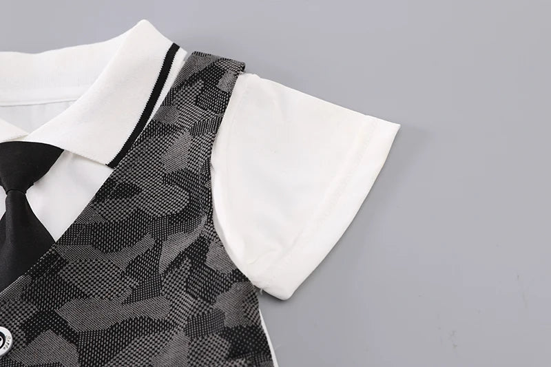 New Summer Baby Clothes Kids Clothing Suit Children Boys Short Sleeved T-Shirt Shorts 2Pcs/Sets Infant Costume Toddler Outfits