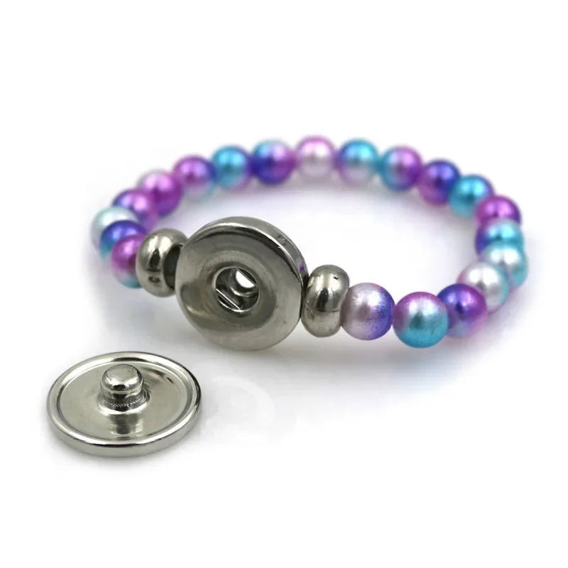 * K-Pop Demon Hunters Handmade Glass Bead Bracelet Huntr-x Rumi Zoey Mira Bangles Unisex Jewelry Accessories Fans Gift