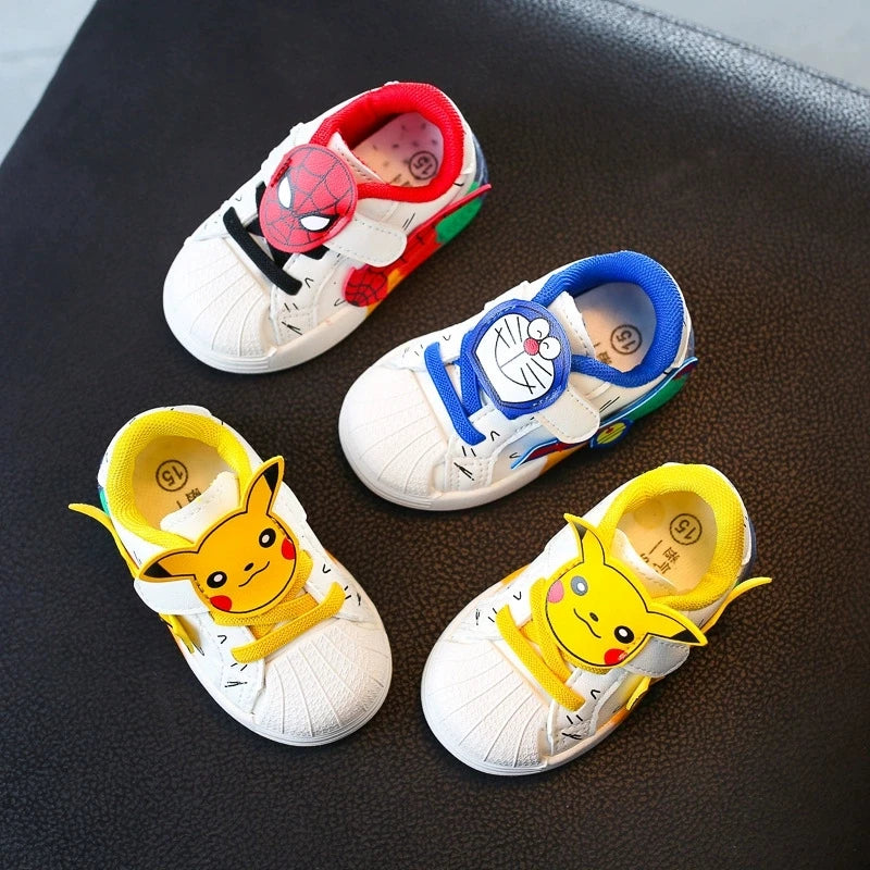 Pokemon Pikachu Baby Shoes Cute Cartoon Baby Non-slip Casual Shoes Boys Girls Toddler Shoes Sneakers Kids Outdoor Shoes Toys