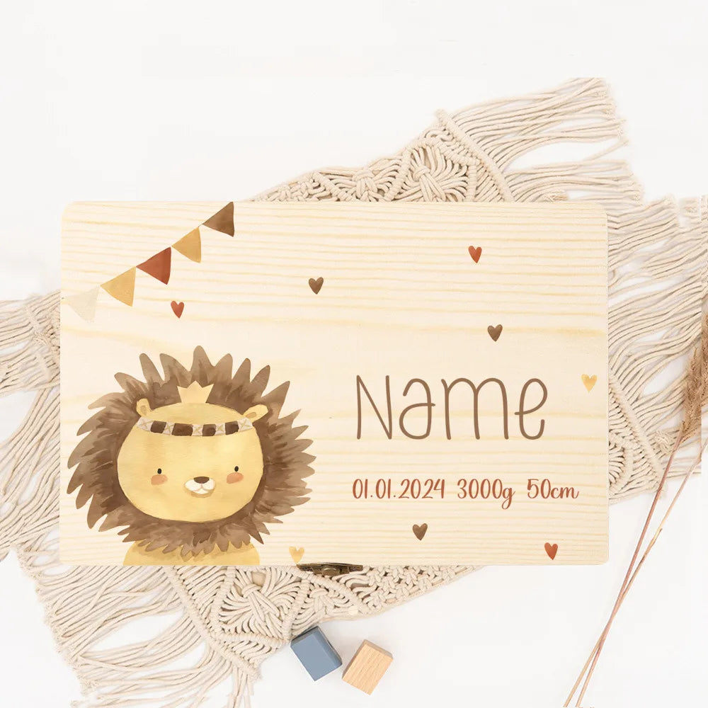 Personalized Baby Memory Box Baby Gift Birth Wooden Storage Memory Boxes Newborn Baptism Gifts Custom Infant Keepsake