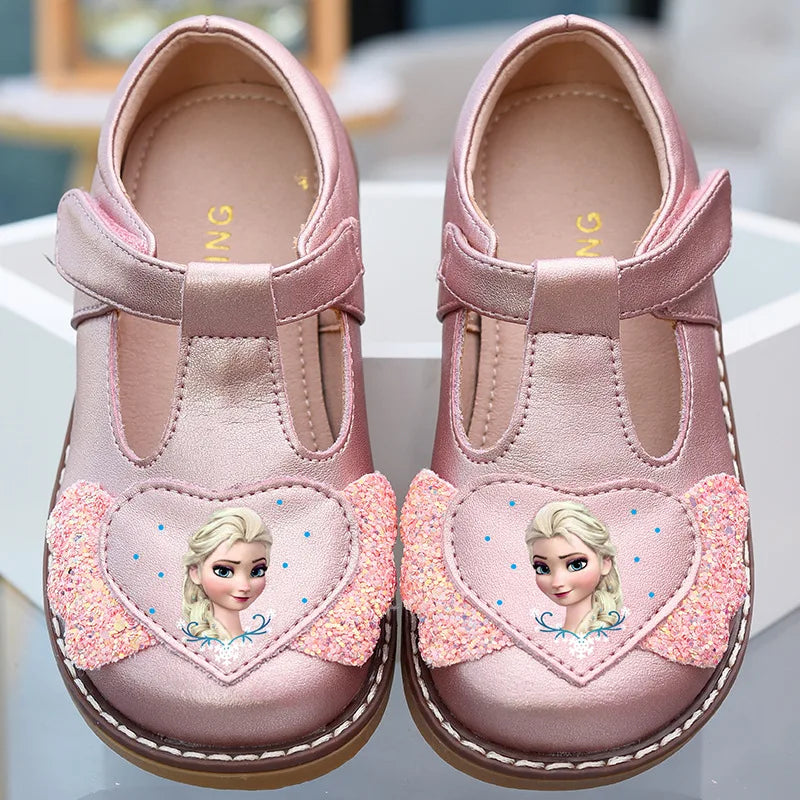 Disney Girls' Leather Shoes Lolita Princess Shoes Soft Sole Shoes Spring Children's Leather Spring Autumn Little Girl Shoes