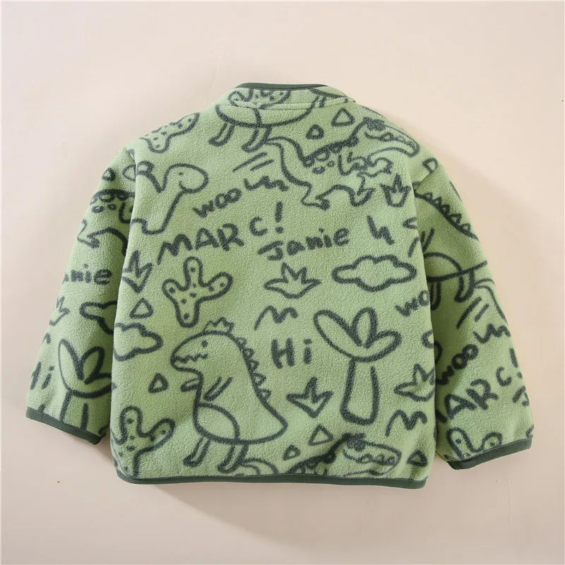 Autumn Winter Baby Clothes Children Boys Thick Long Sleeved Jacket Kids Girls Clothing Infant Cartoon Costume Toddler Sportswear