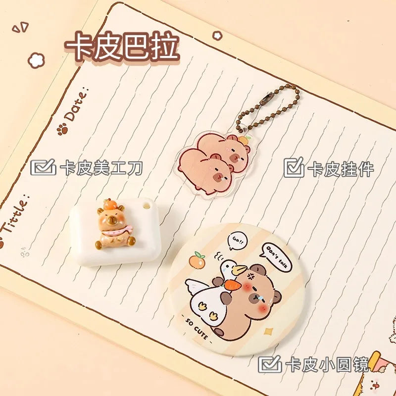 1 Set Wholesale Capybara Stationery Set Primary School Season Gift Learning Stationery Gift Pack Reward Class Prizes