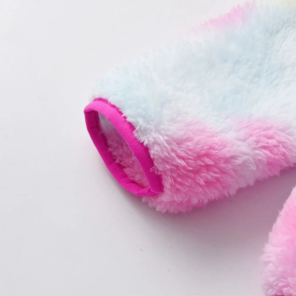 VIKITA Girl Autumn Spring Clothes Children Fleece Jacket Kids Star Sequined Wool Sweater Coat Jackets Children Clothing 3-12 Yrs