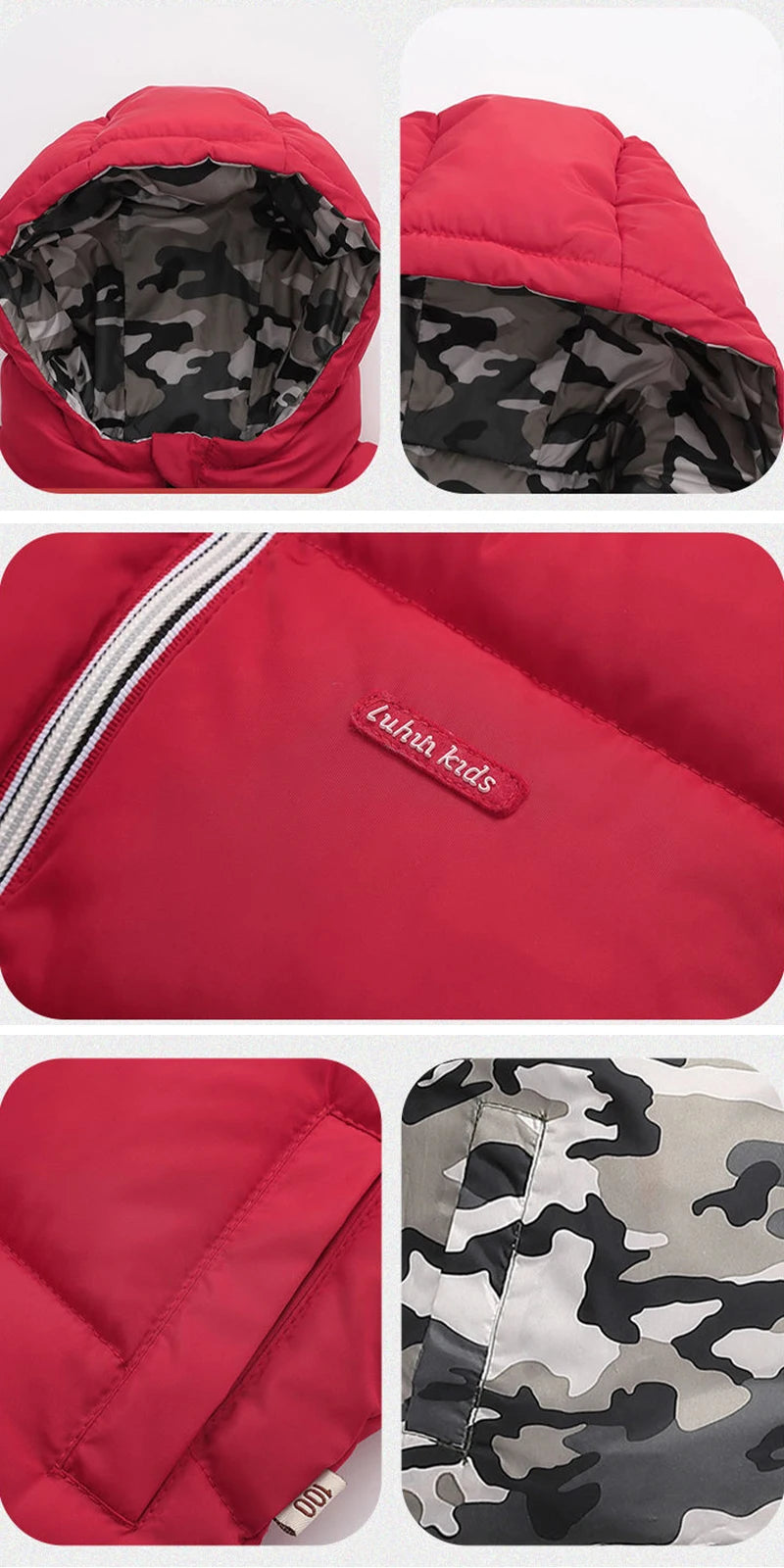 Winter Thick Warm Down Coat For Boys Jackets Can Be Worn On Both Sides Toddler Hooded Outerwear Infant Children Clothes