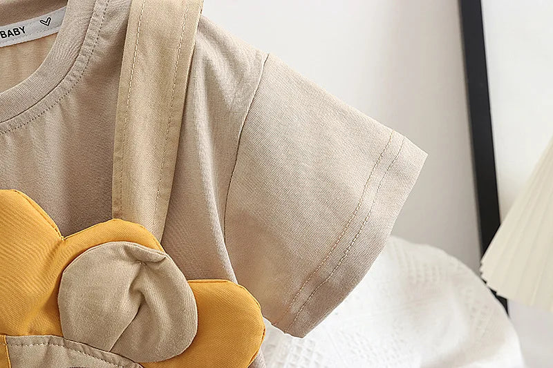 New Summer Baby Boys Clothes Set Children Cartoon T-Shirt Shorts 2Pcs/Sets Toddler Girls Clothing Infant Costume Kids Tracksuits