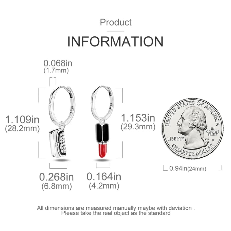 925 Sterling Silver Career Eardrop Musical Note Earrings Painter Microphone Earrings Fit For Women Workplace Birthday Gift