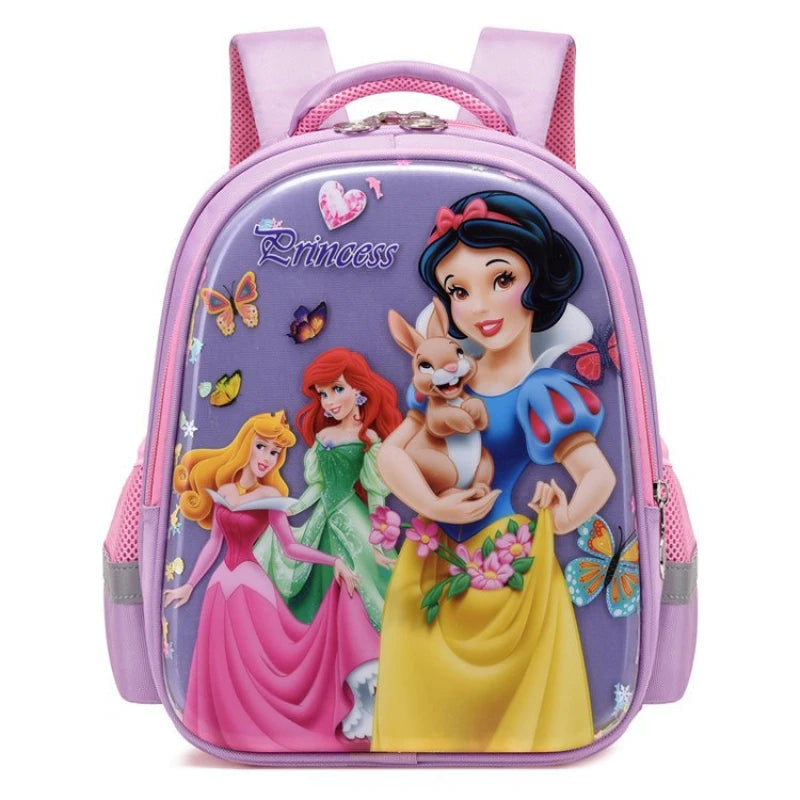 Disney Snow White New Girls Backpack Cartoon Cute Girls School Bag Large Capacity Lightweight Waterproof Children's Backpack