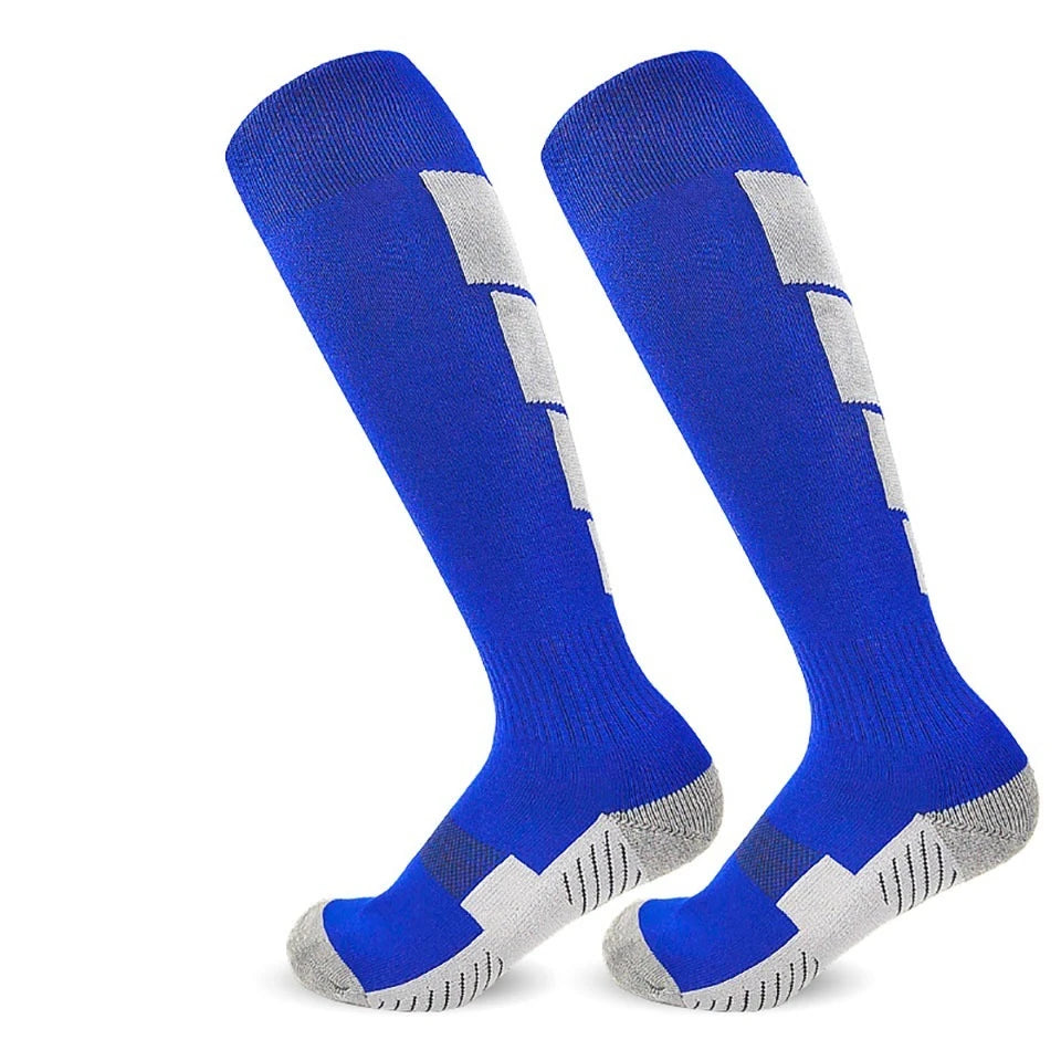 Loogdeel 1 Pair Soccer Socks, Sport Knee High Socks Calf Compression Athletic Socks for Kids Adults Running&Training Football