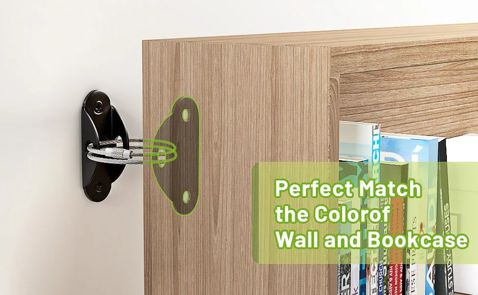 Furniture Anchors Furniture Straps for Baby Proofing Prevent Falling Anti Tip Earthquake Straps for Child Toddlers Kids Safety