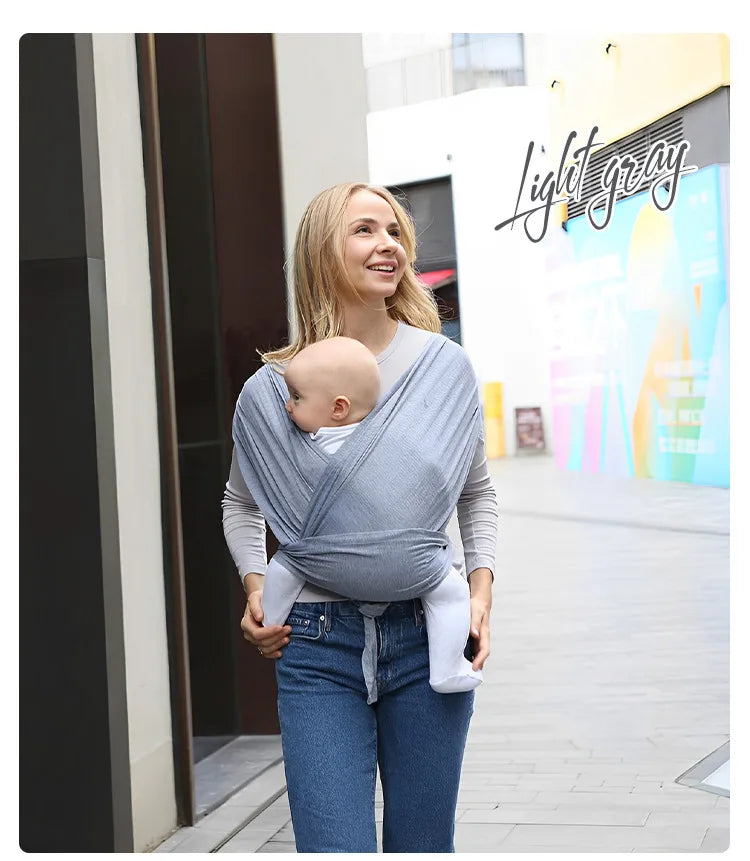 PANGDUBE Ergonomic Baby Wrap Sling Carrier Soft Cotton Kangaroo Sling for Newborns to 36 Months Comfortable Front Baby Carrier
