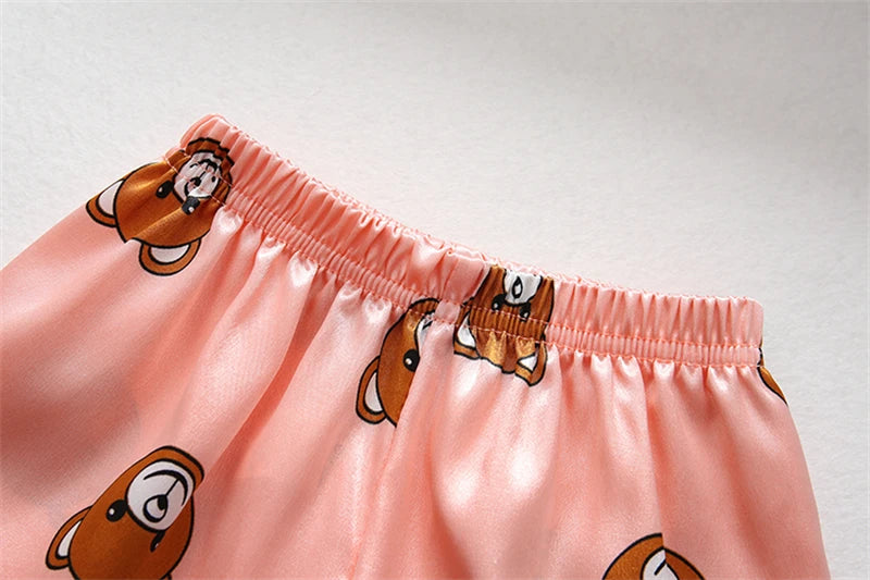 New Summer Baby Boys Clothes Suit Children Girls Sleepwear Shirt Shorts 2Pcs/Sets Kids Pajamas Toddler Costume Infant Tracksuits