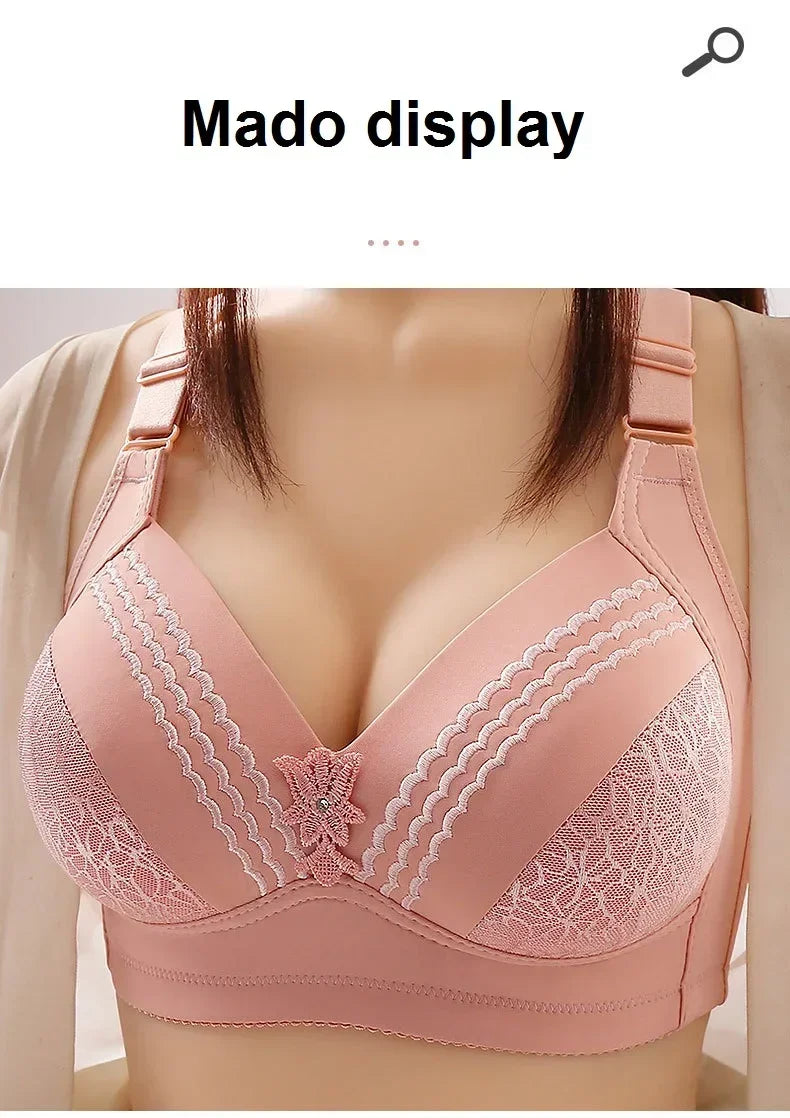 High-grade Women Bra Mom Brassiere Sexy Push Up Brassiere Large Size Thin Cup Without Steel Ring Female Bra Women Underwear
