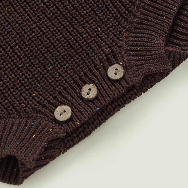 Newborn Baby Girls Boys Knitted Sweater Romper Long Sleeve Crew Neck Solid Color Jumpsuits Autumn Winter Infant Bodysuits Warm