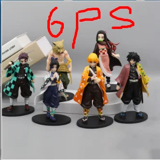 Anime Demon Slayer Kimetsu no Yaiba figure Kamado Tanjirou Action Figure Agatsuma Zenitsu Nezuko Warrior PVC Model Toys