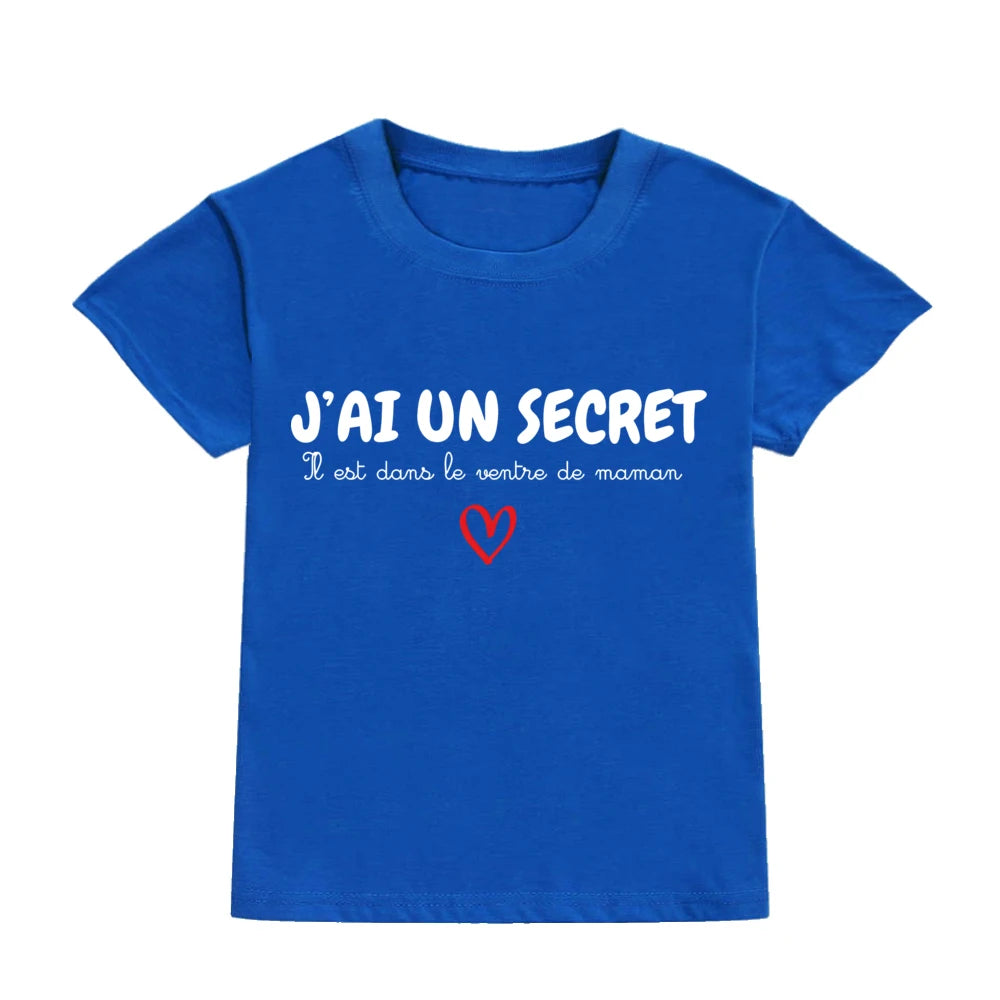 Children's T-shirt Announcing Pregnancy Future Big Sister/ Big Brother Kids Short Sleeve Shirts Pregnancy Announcement T-shirt
