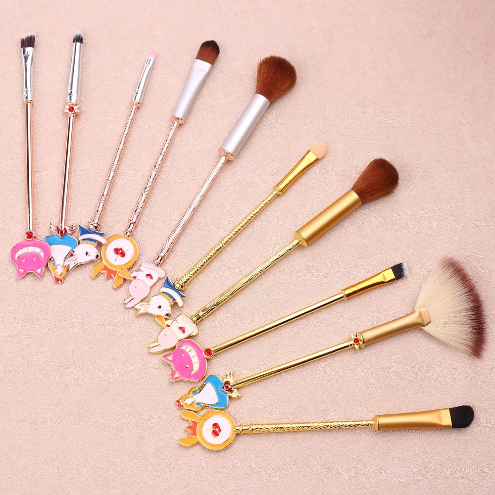 Fantasy, Alice's Wonderland makeup brush set, Mr. Rabbit pumpkin carriage creative makeup brush, suitable for girls' holiday gif
