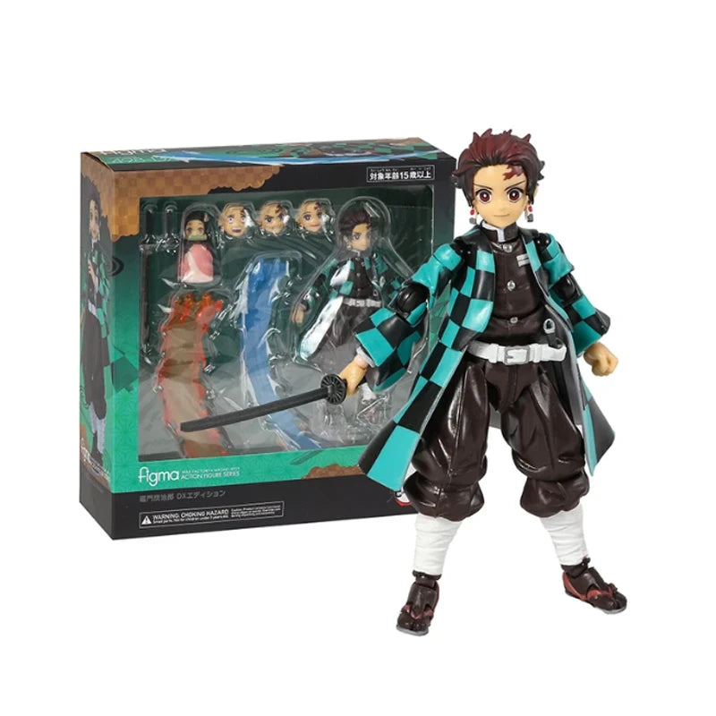 Figma Demon Slayer Figure Kimetsu no Yaiba Rengoku Kyoujurou 553 Tanjirou 498 Kamado Nezuko Kamado 508 Agatsuma Zenitsu 522 Toys