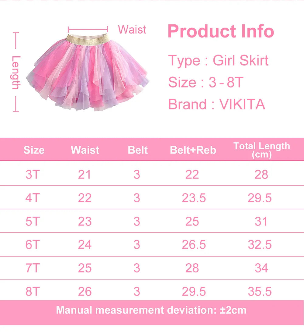 Girls Tutu Sequins Skirts Kids Clothes Bow Layered Skirts Princess Pleated Skirt Kids Mesh Skirt Girls Children Party Clothes