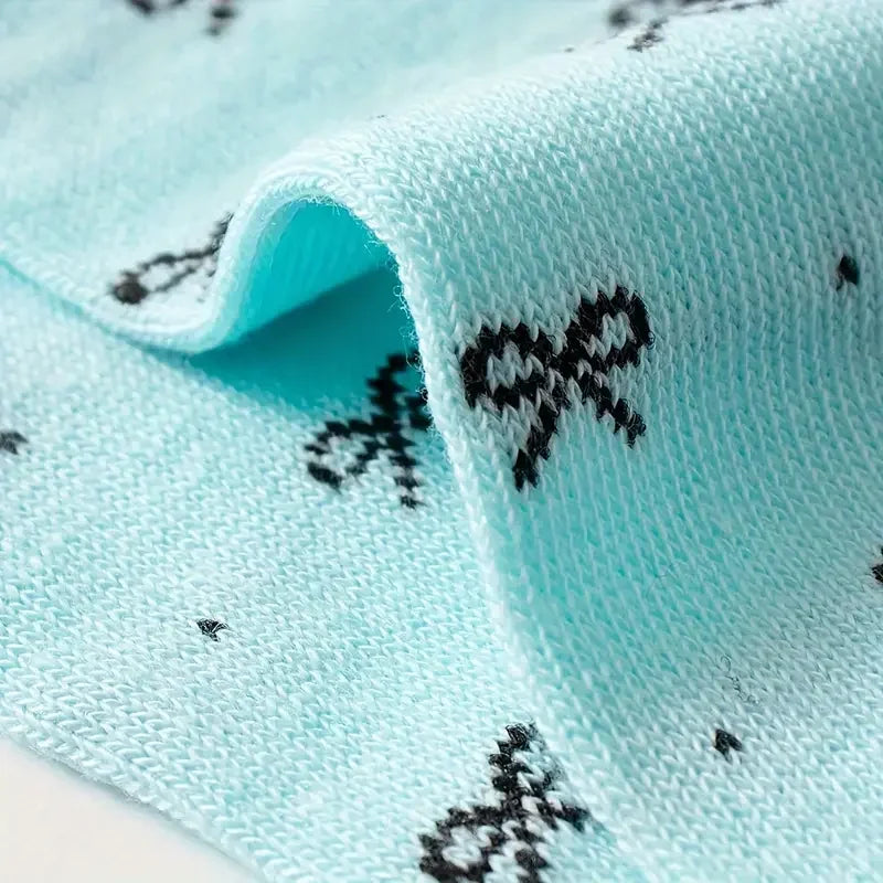 10/20/30 Pairs Heart Print Socks, Valentine's Day Candy Colored Ankle Socks, Women's Stockings & Hosiery