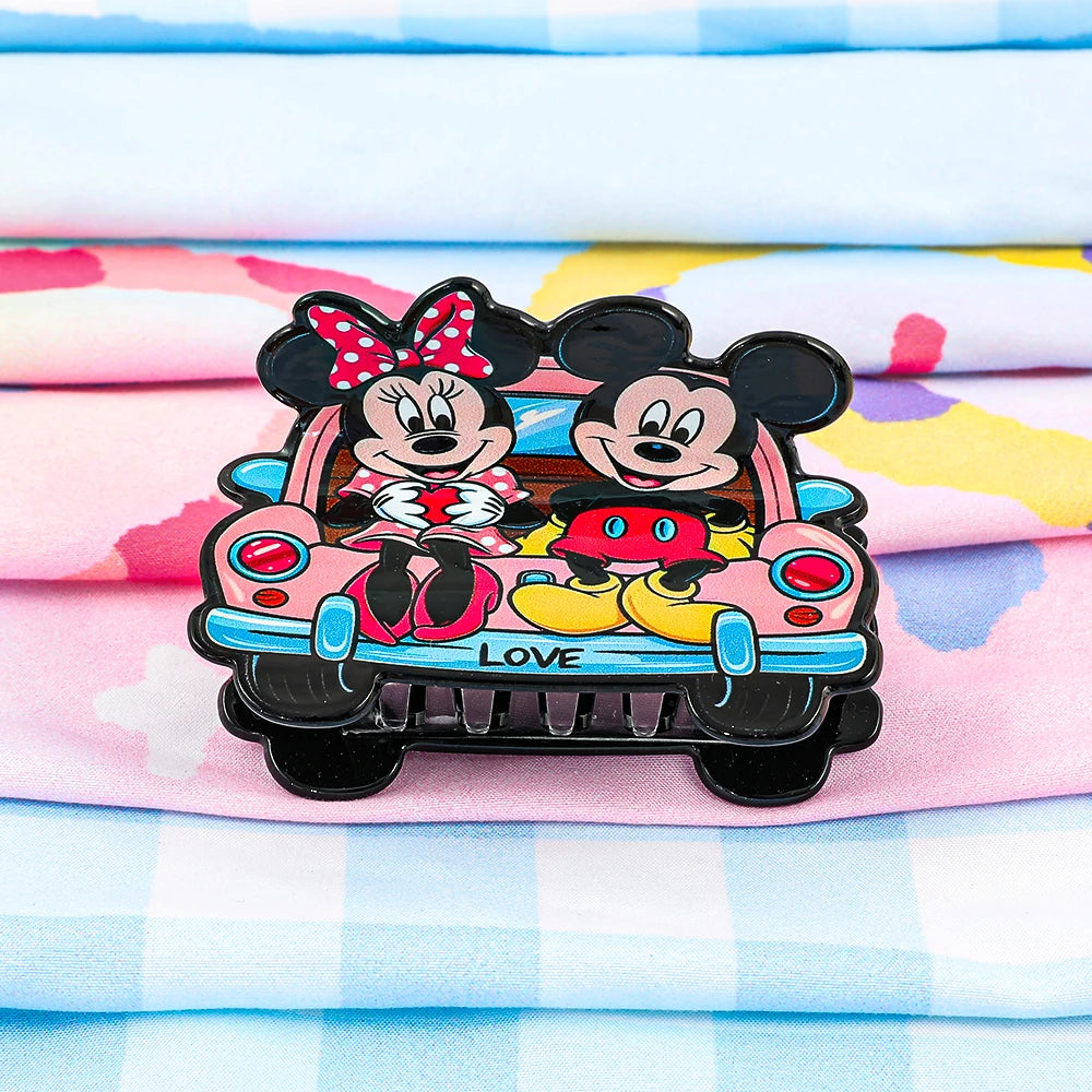 1PC/6PCS Disney Mickey and Minnie hair clips. The shapes are cute and sweet.
