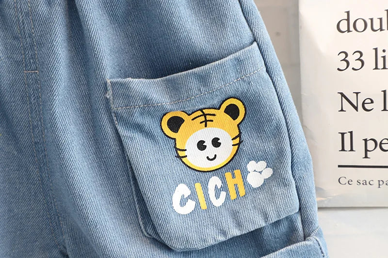 New Summer Baby Girls Clothes Children Cartoon Boys Short Sleeved Suit T-Shirt Shorts 2Pcs/Sets Toddler Costume Kids Tracksuits